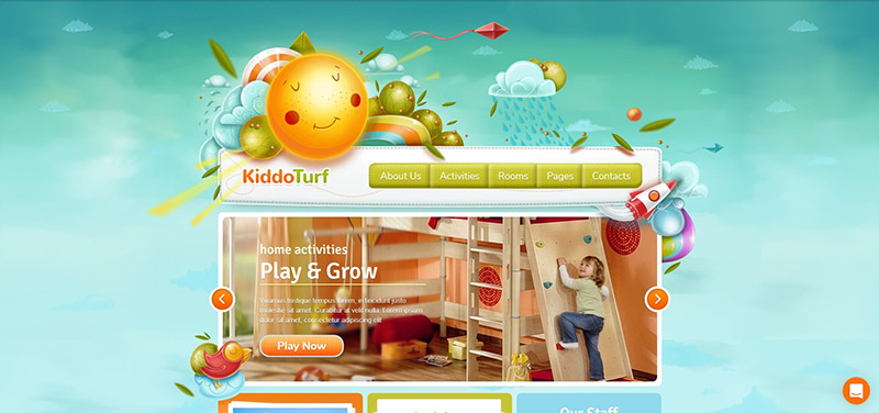 KiddoTurf - Kids WordPress Theme