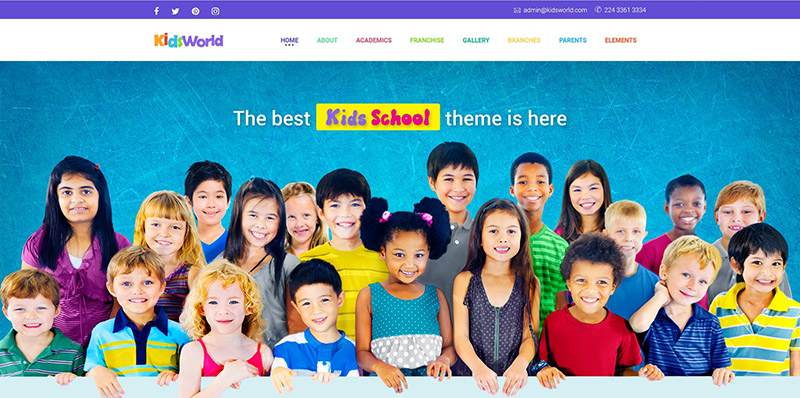 Kids World - Children, Kids WordPress Theme
