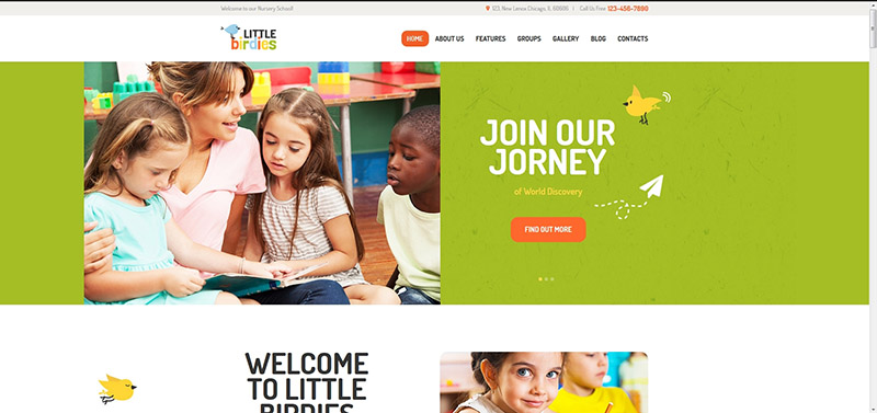 Little Birdies | Multipurpose Children WP Theme