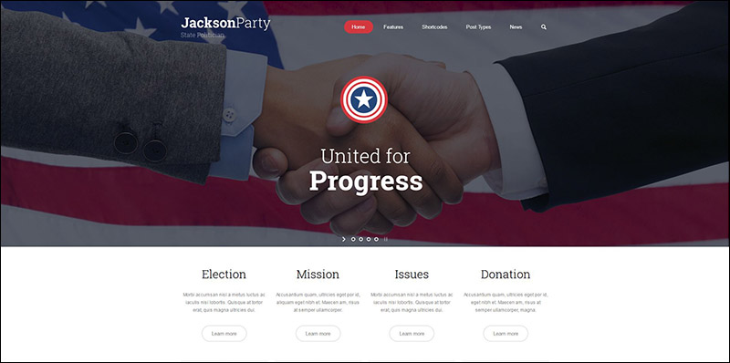 Politics - Election Campaign Political WP Theme