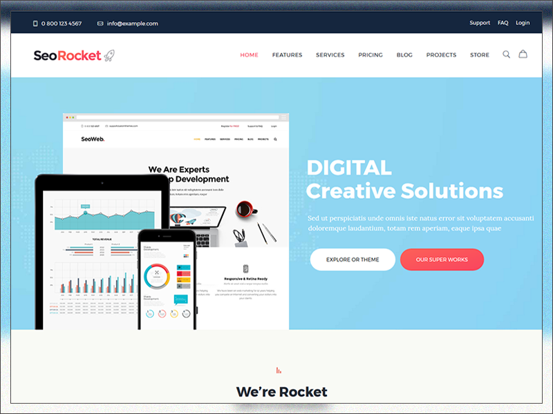 Seo Rocket | SEO & Marketing WordPress Theme