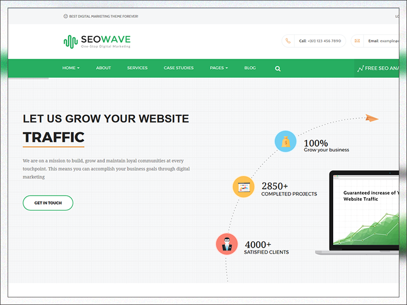 Seo Wave - WordPress Theme for SEO