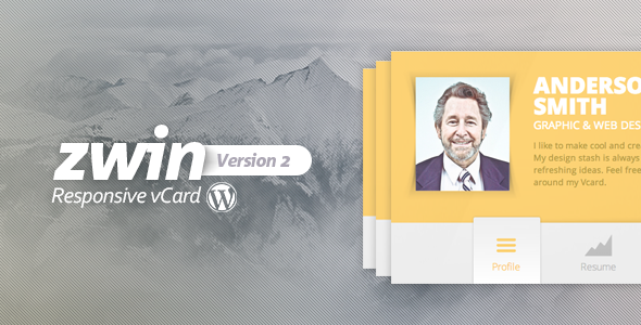 Zwin - Responsive vCard WordPress Theme