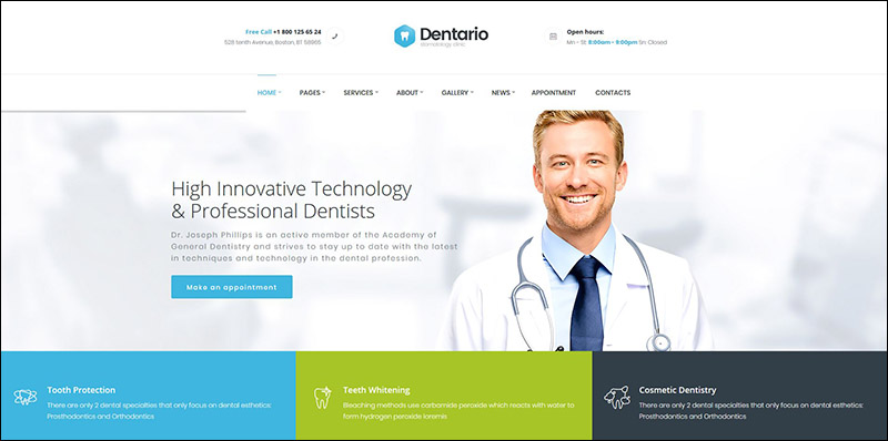 Dentario | Dentist, Medical & Healthcare Theme