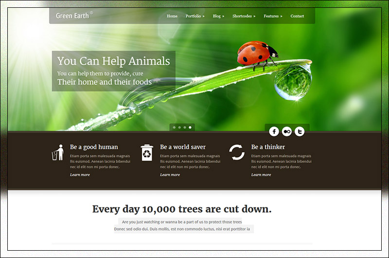Green Earth - Environmental WordPress Theme