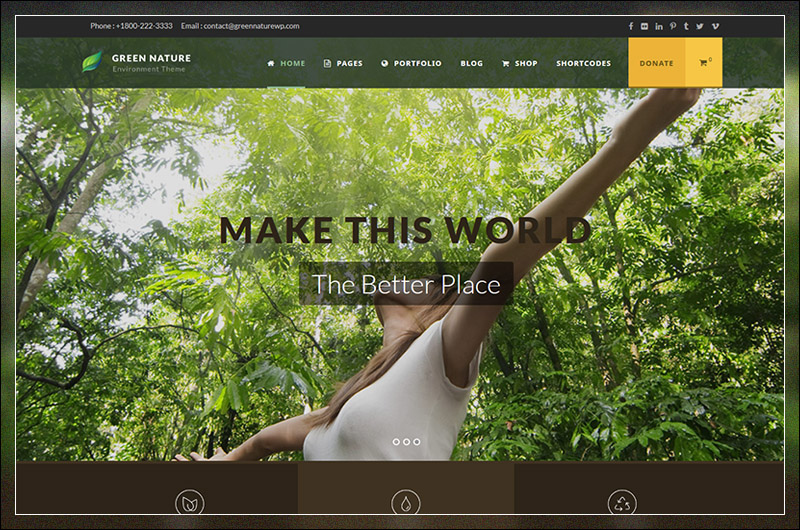 Green Nature - Environmental / Non-Profit WP Theme