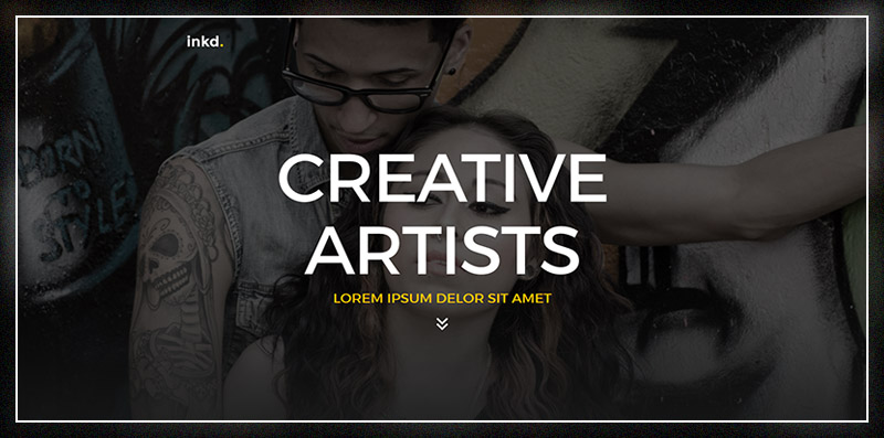 Inkd. Tattoo Studio One-Page WordPress Theme
