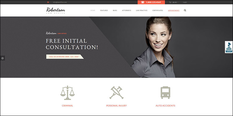 Law Office | Lawyers Attorneys Legal Office Theme