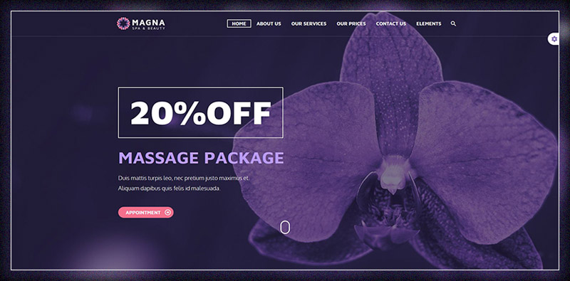 Magna - Spa & Beauty Salon WordPress Theme
