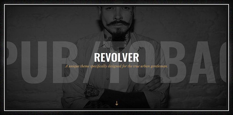 Revolver - A Gentlemen’s Theme for Tattoo Salons, Barbershops, Pubs and Biker Clubs