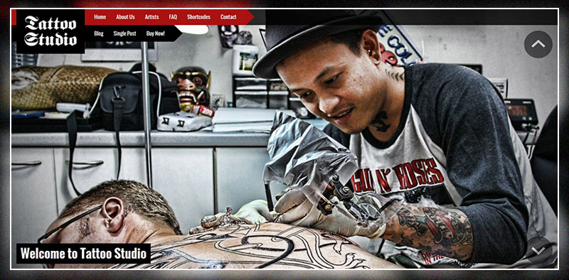 Tattoo Studio - Responsive WordPress Theme