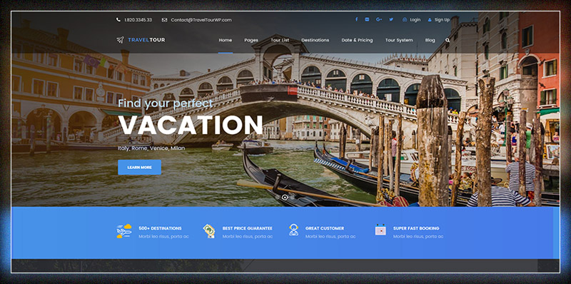 Travel Tour - Travel & Tour Booking Management System WordPress Theme