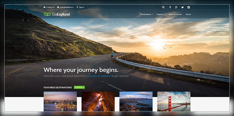 Travel WordPress Theme - GoExplore!
