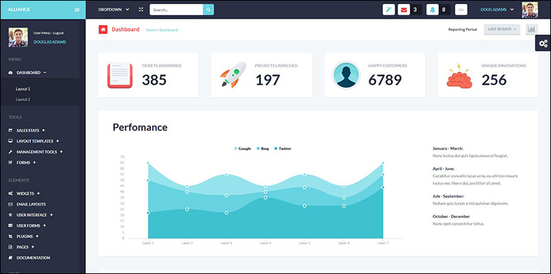 Alliance - Responsive Bootstrap Admin Template