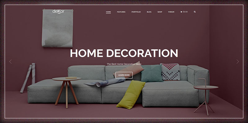 deKor - Interior WordPress Theme