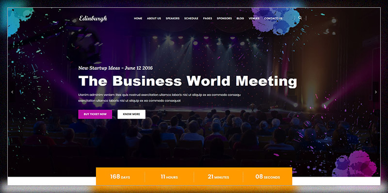 Edinburgh - Conference & Event WordPress Theme