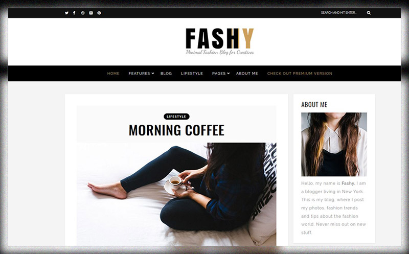 Fashy Lite - Free Fashion WordPress Blog Theme