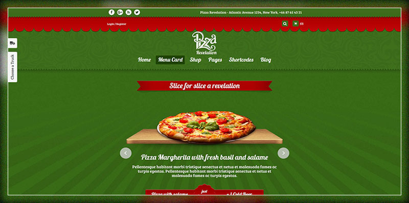 Food Truck & Restaurant 20 Styles - WP Theme