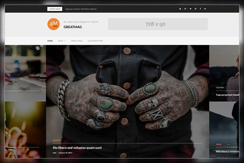 GreatMag - Magazine Free WordPress Theme