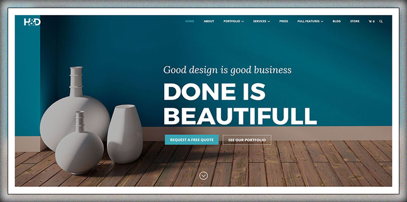 H&D - Interior Design WordPress Theme