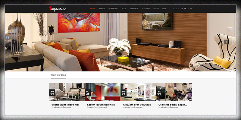 Impressive - Interior Responsive WordPress Theme