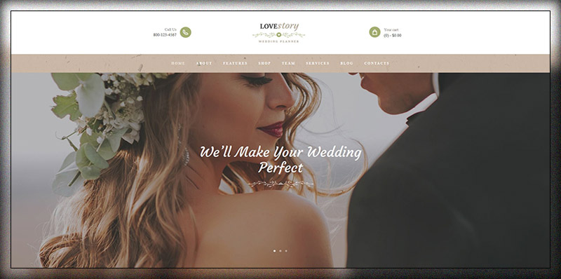 Love Story | Wedding and Event Planner wordpress themes