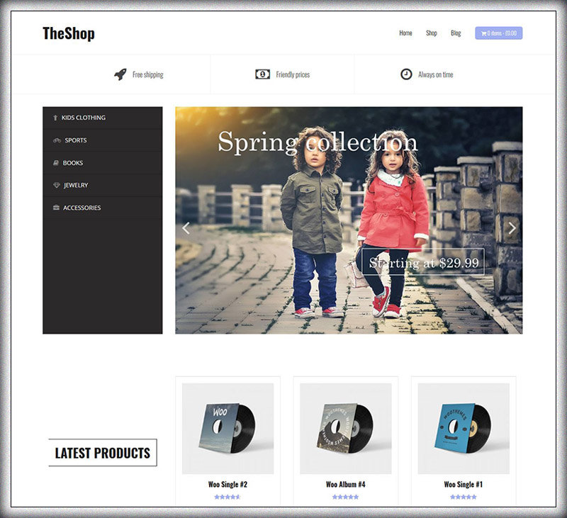 TheShop - Free WordPress eCommerce Theme