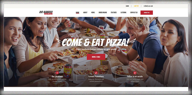 Zio Alberto | Restaurant / Cafe / Bistro Theme