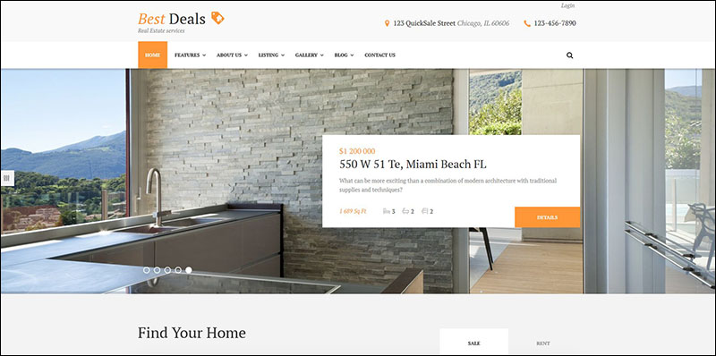 Best Deals - Property Sales & Rental Theme