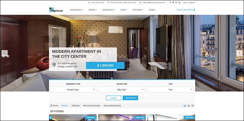 MyHome - Real Estate WordPress Theme