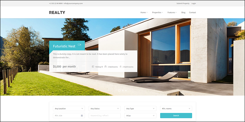Realty - Real Estate WordPress Theme
