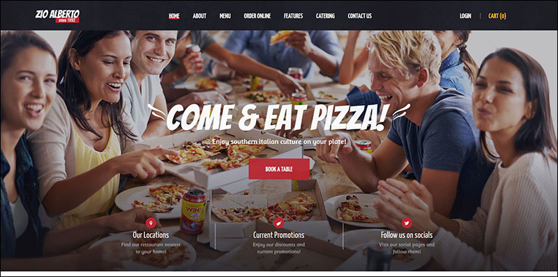 Zio Alberto | Restaurant / Cafe / Bistro Theme