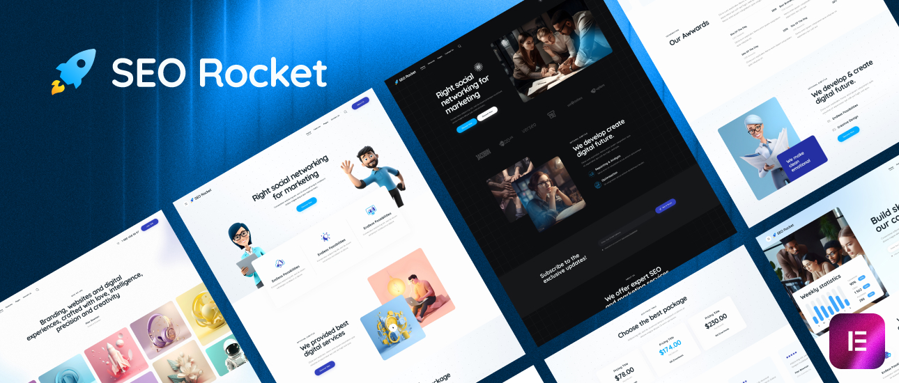 SEO Rocket – Advertising and Marketing WordPress Theme