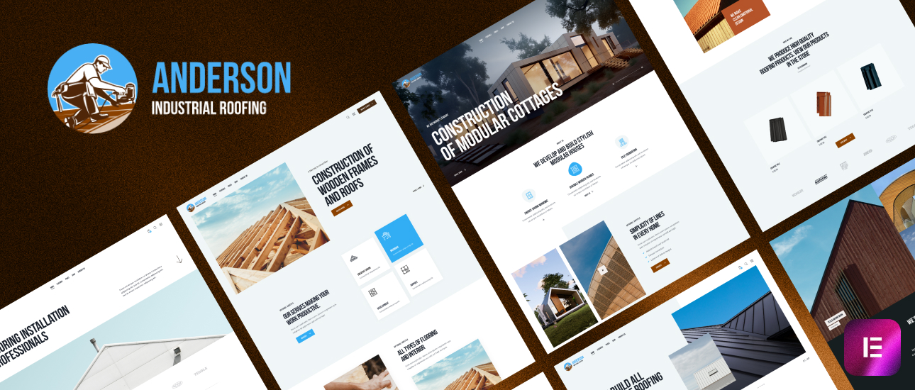 Anderson – Industrial Roofing Services and Construction WordPress Theme