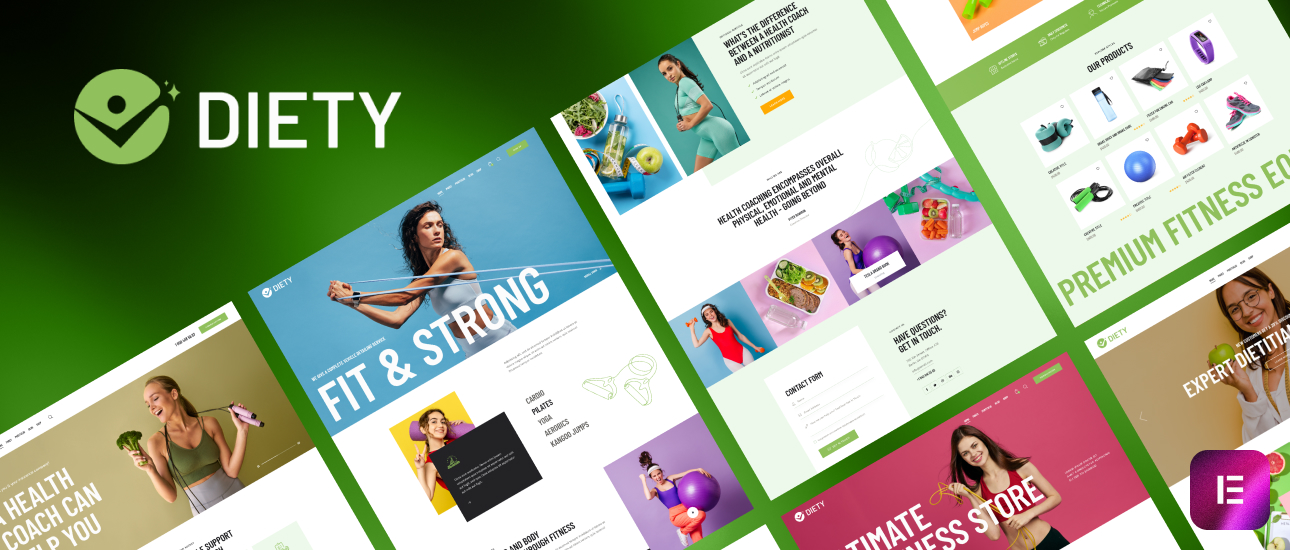 Diety – Gym Trainer and Nutrition Coach WordPress Theme