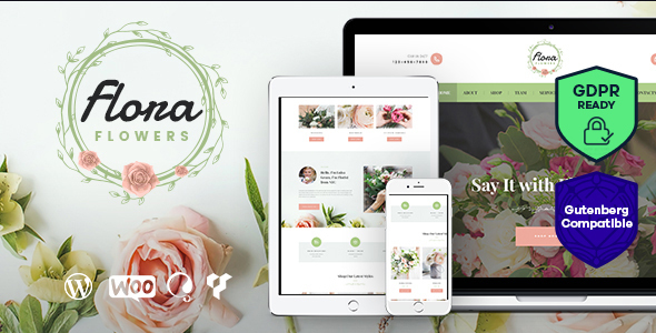 Flowers Boutique and Florist WordPress Theme
