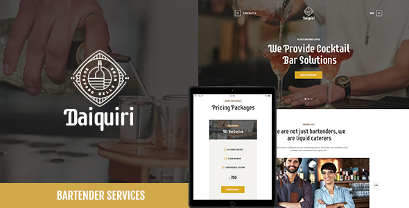 Daiquiri - Bartender Services & Catering WordPress Theme