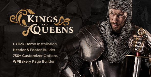 Kings & Queens - Historical Reenactment WordPress Theme