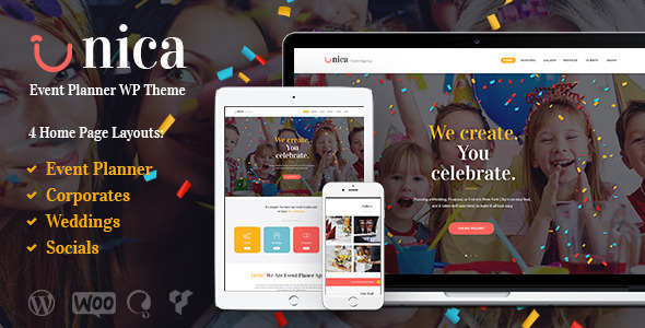 Unica - Event Planning Agency WordPress Theme