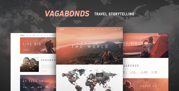 Vagabonds Travel Blog WordPress Theme