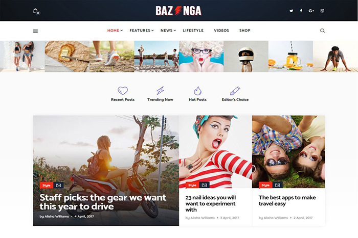 Bazinga WordPress Theme