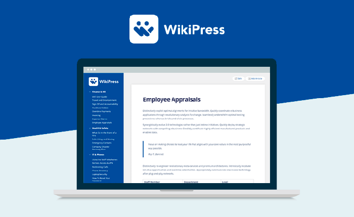 WikiPress - WordPress Wiki Theme