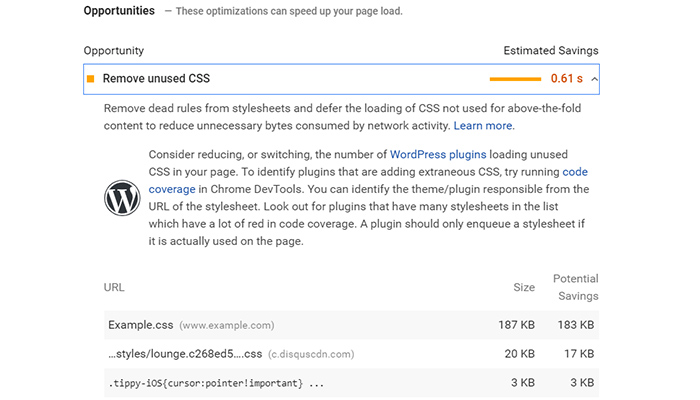 Google's Page Speed Insights