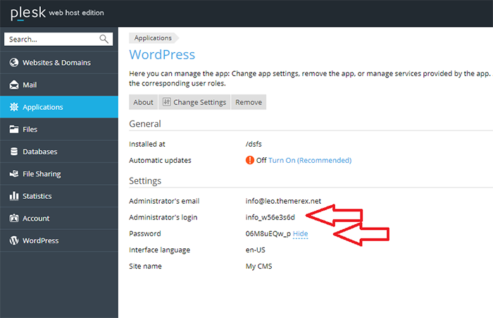 plesk-wp-installation