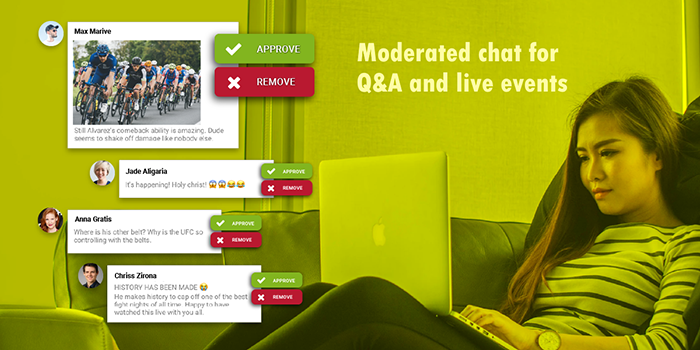 35. Moderated Group Chat for Live Q&A and Web Events