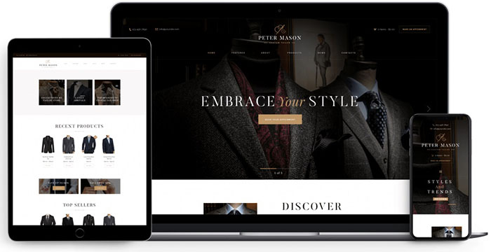 Peter Mason - Custom Tailoring WordPress Theme
