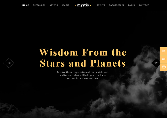 40. Mystik - Astrology & Esoteric Horoscope WordPress Theme