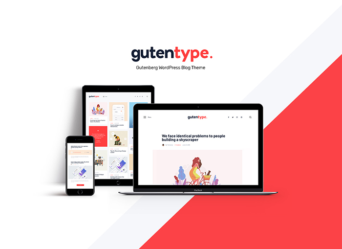 Gutentype | 100% Gutenberg WordPress Theme for Modern Blog + Elementor