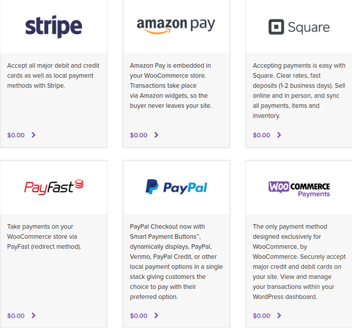 Payment Methods