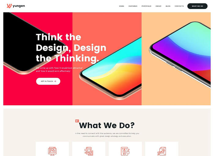 Yungen – nulled Modern Agency Free WordPress Theme